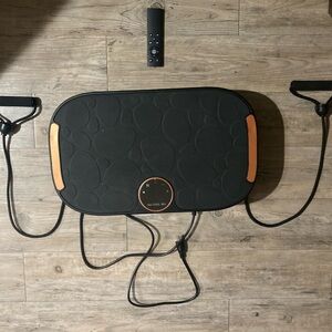 Black and Orange Vibration Plate with Remote